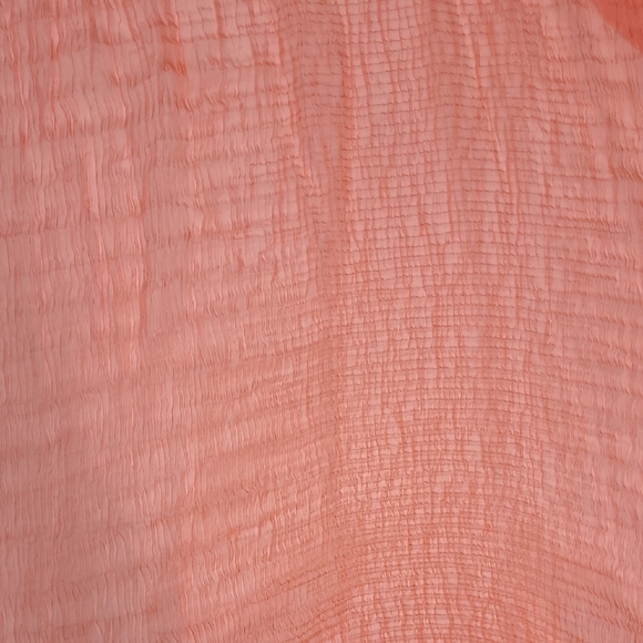 Scarf Pastel Peach Solid Color Sash Belt Lightweight Coastal Cool Resortwear - Picture 5 of 9